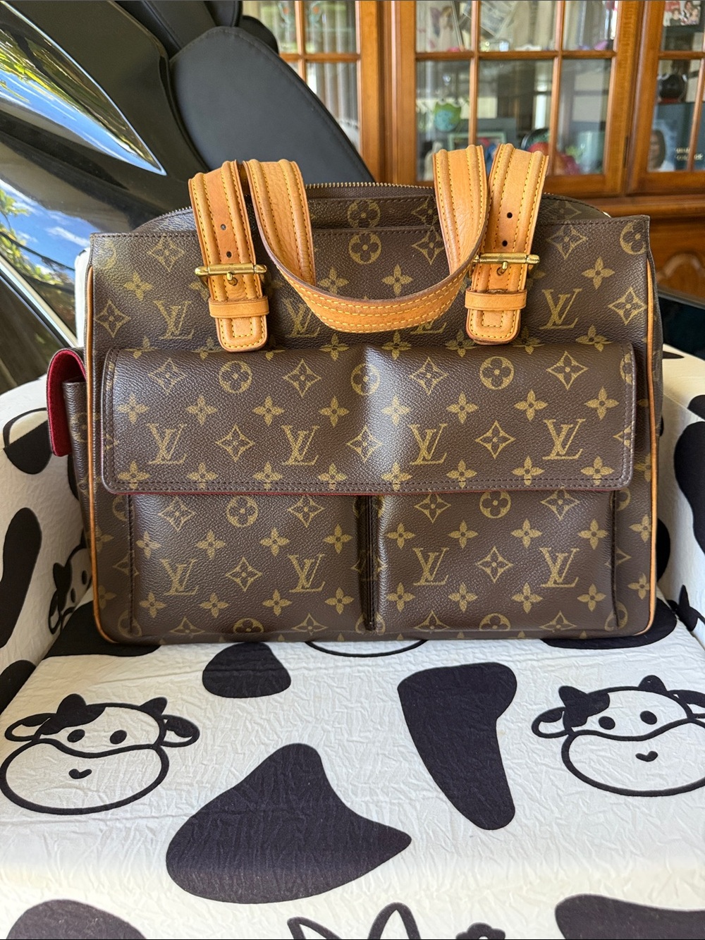 Louis Vuitton Brown Monogram Satchel with Tan Handles Comes W/COA - Picture 2 of 16